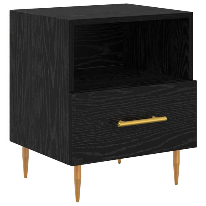 Noptieră cu sertar Negru 40 x 35 x 47,5 cm Lemn compozit - WALTI WALTI