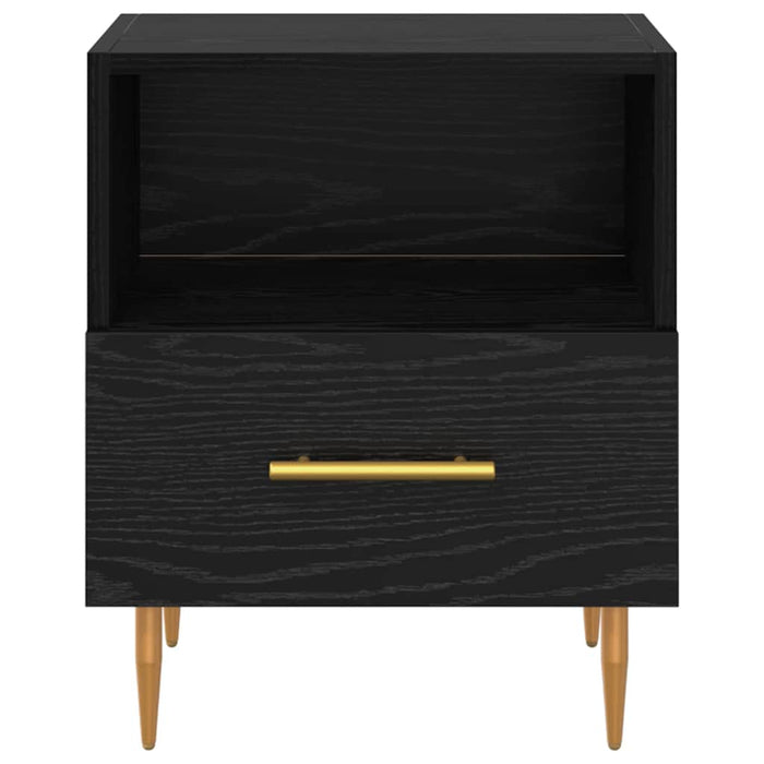 Noptieră cu sertar Negru 40 x 35 x 47,5 cm Lemn compozit - WALTI WALTI