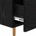 Noptieră cu sertar 2 pcs Negru 40 x 35 x 47,5 cm Lemn compozit - WALTI WALTI