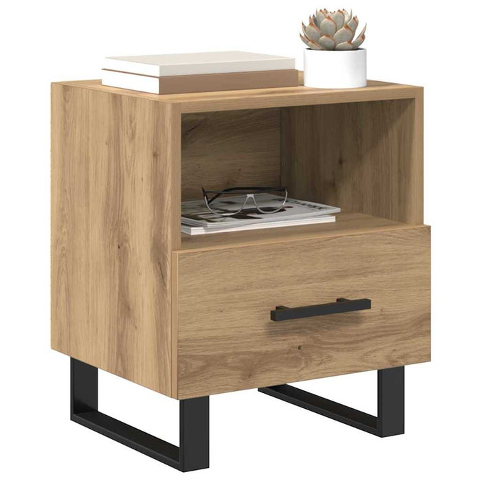 Dulap de noapte cu sertar Stejar Artizanal 40 x 35 x 47,5 cm - WALTI WALTI