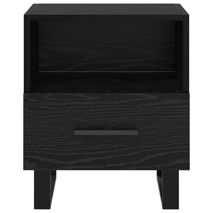 Dulap de noapte Stejar Negru 40 x 35 x 47,5 cm Lemn compozit - WALTI WALTI