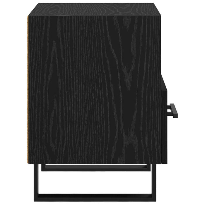 Dulap de noapte Stejar Negru 40 x 35 x 47,5 cm Lemn compozit - WALTI WALTI