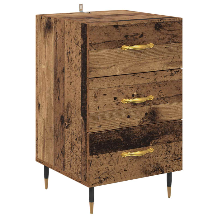 Dulap de noapte Lemn vechi 40 x 40 x 66 cm Lemn compozit WALTI