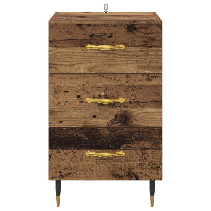 Dulap de noapte Lemn vechi 40 x 40 x 66 cm Lemn compozit WALTI