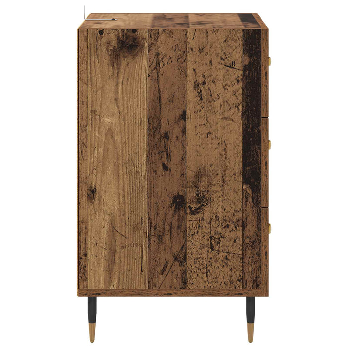 Dulap de noapte Lemn vechi 40 x 40 x 66 cm Lemn compozit WALTI