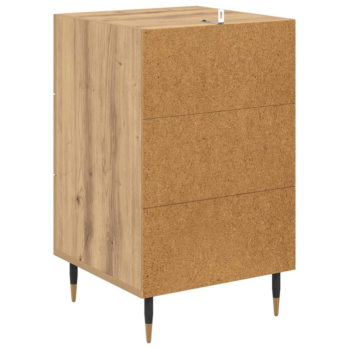 Dulap de noapte Stejar Artizanal 40 x 40 x 66 cm Lemn compozit WALTI