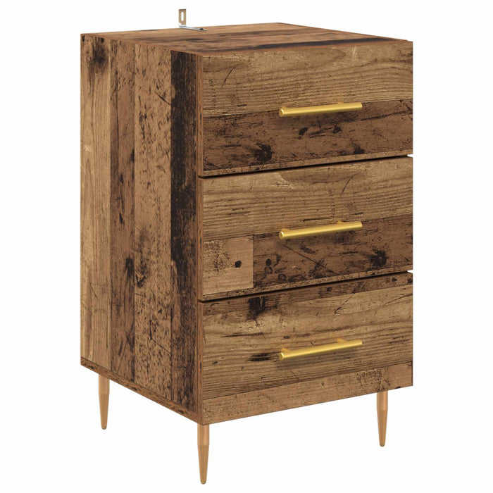 Dulap de noapte Lemn vechi 40 x 40 x 66 cm Lemn compozit WALTI