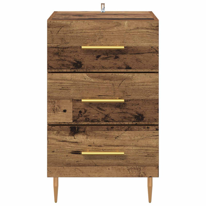 Dulap de noapte Lemn vechi 40 x 40 x 66 cm Lemn compozit WALTI