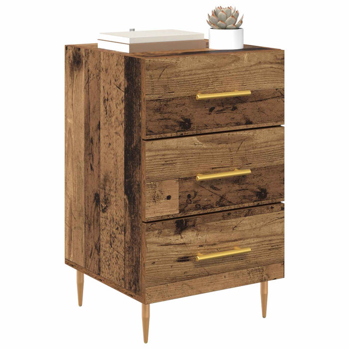 Dulap de noapte Lemn vechi 40 x 40 x 66 cm Lemn compozit WALTI
