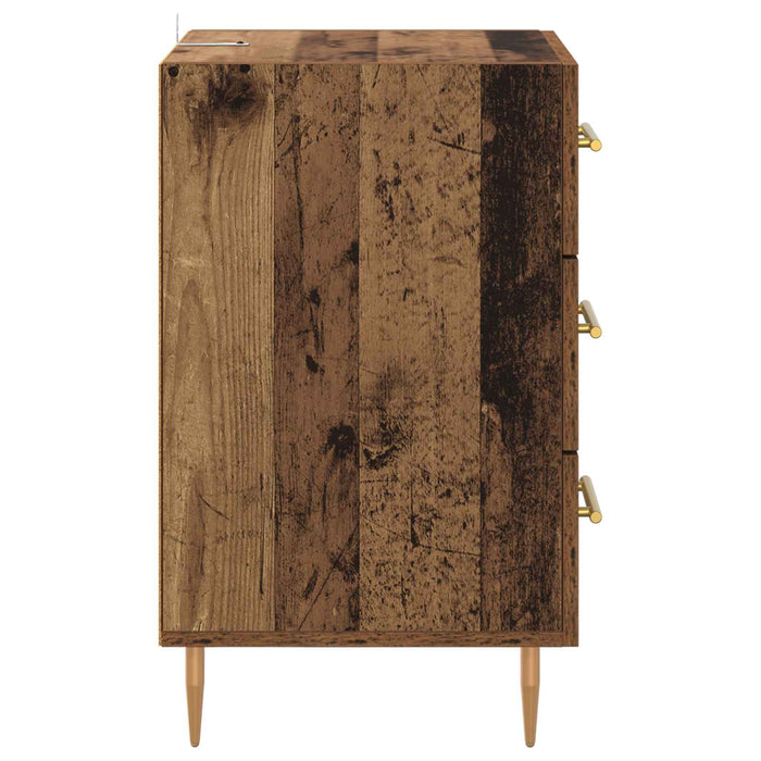 Dulap de noapte Lemn vechi 40 x 40 x 66 cm Lemn compozit WALTI