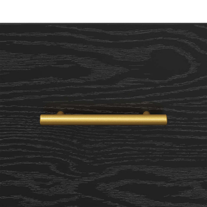Dulap de noapte Stejar Negru 40 x 40 x 66 cm Lemn compozit - WALTI WALTI