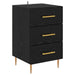 Dulap de noapte Stejar Negru 40 x 40 x 66 cm Lemn compozit - WALTI WALTI