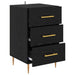 Dulap de noapte Stejar Negru 40 x 40 x 66 cm Lemn compozit - WALTI WALTI