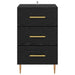 Dulap de noapte Stejar Negru 40 x 40 x 66 cm Lemn compozit - WALTI WALTI