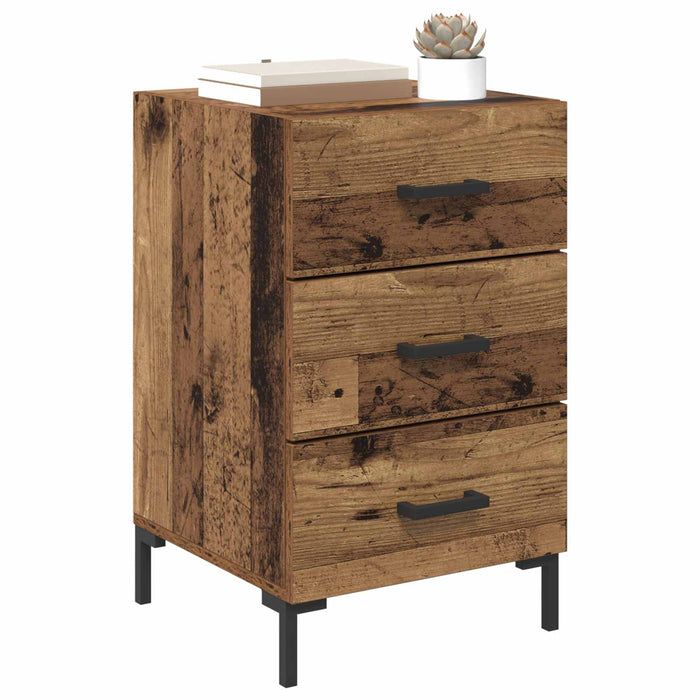 Dulap de noapte Lemn vechi 40 x 40 x 66 cm Lemn compozit - WALTI WALTI