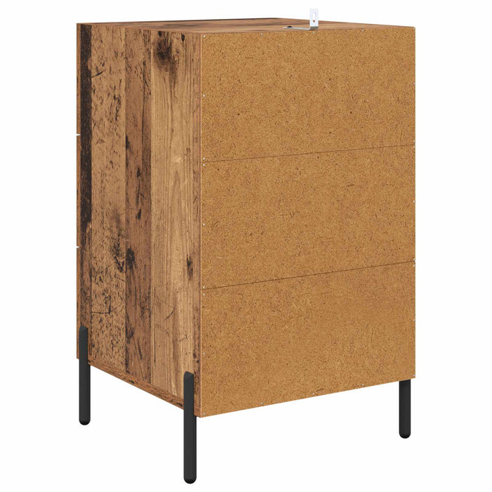 Dulap de noapte Lemn vechi 40 x 40 x 66 cm Lemn compozit - WALTI WALTI