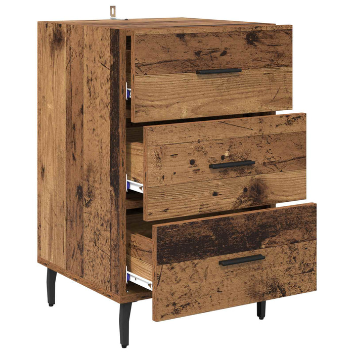 Dulap de noapte Lemn vechi 40 x 40 x 66 cm Lemn compozit WALTI