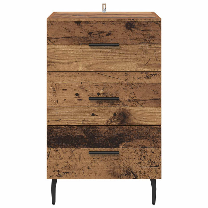 Dulap de noapte Lemn vechi 40 x 40 x 66 cm Lemn compozit WALTI