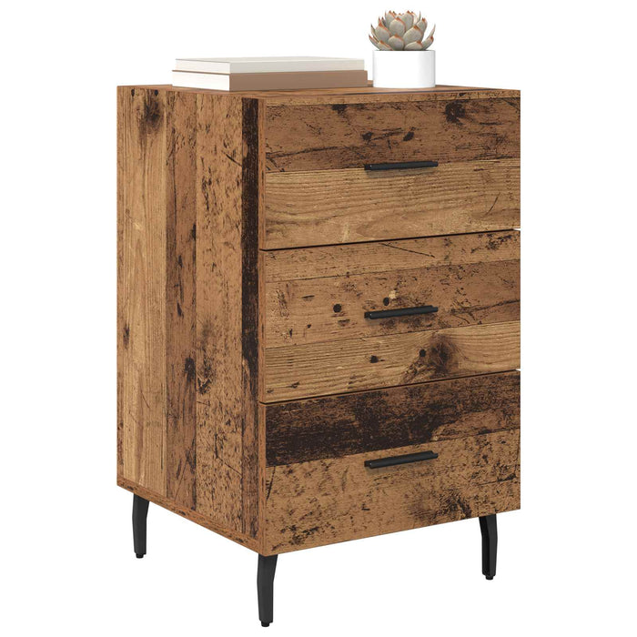 Dulap de noapte Lemn vechi 40 x 40 x 66 cm Lemn compozit WALTI