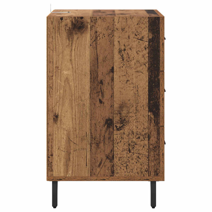 Dulap de noapte Lemn vechi 40 x 40 x 66 cm Lemn compozit WALTI