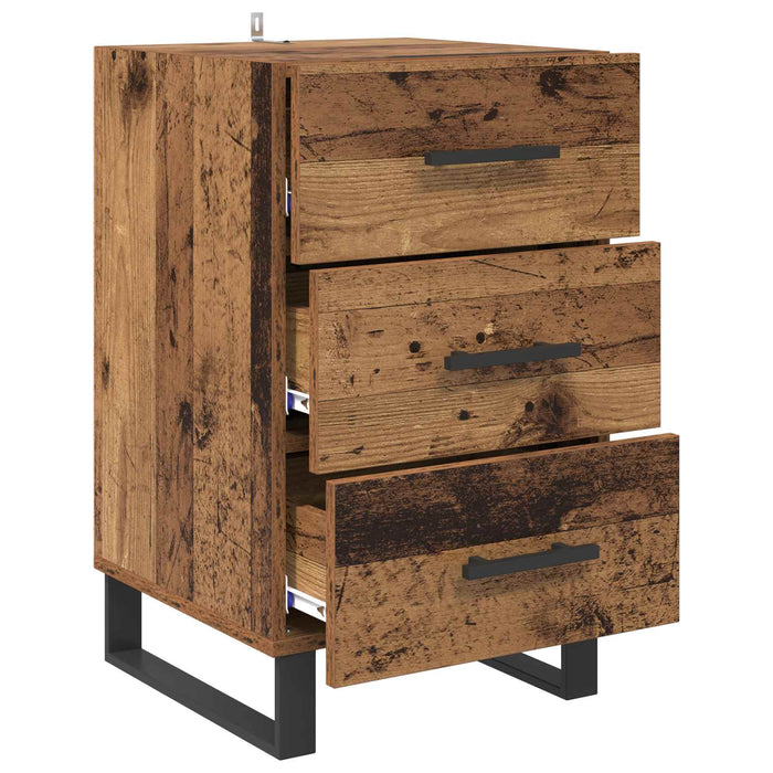 Dulap de noapte Lemn Vechi 40 x 40 x 66 cm Lemn compozit - WALTI WALTI