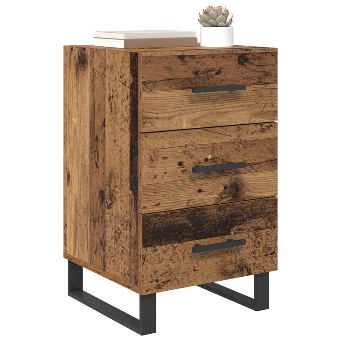 Dulap de noapte Lemn Vechi 40 x 40 x 66 cm Lemn compozit - WALTI WALTI