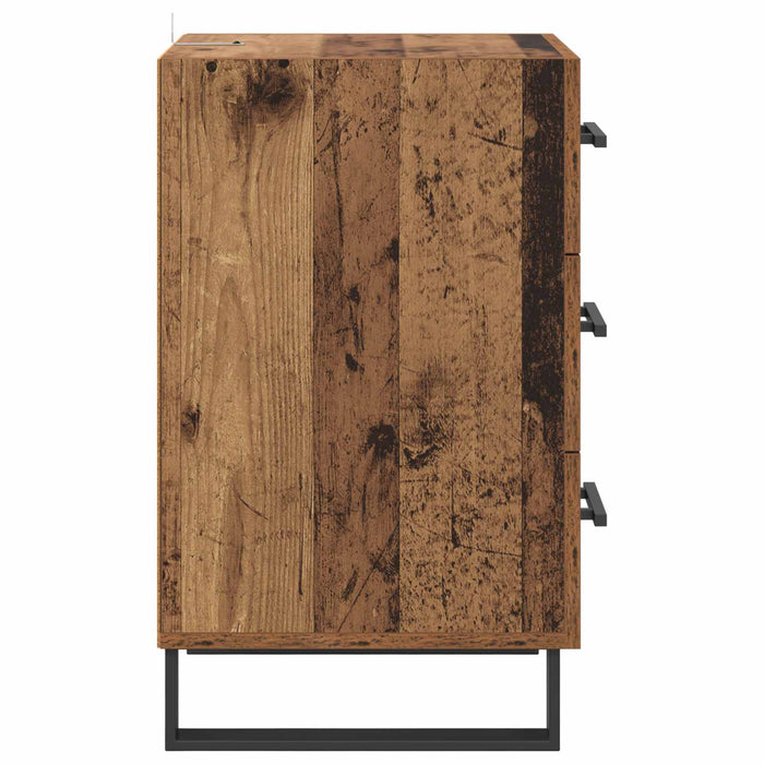Dulap de noapte Lemn Vechi 40 x 40 x 66 cm Lemn compozit - WALTI WALTI