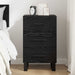 Dulap de noapte Stejar Negru 40 x 40 x 66 cm Lemn compozit - WALTI WALTI