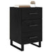 Dulap de noapte Stejar Negru 40 x 40 x 66 cm Lemn compozit - WALTI WALTI