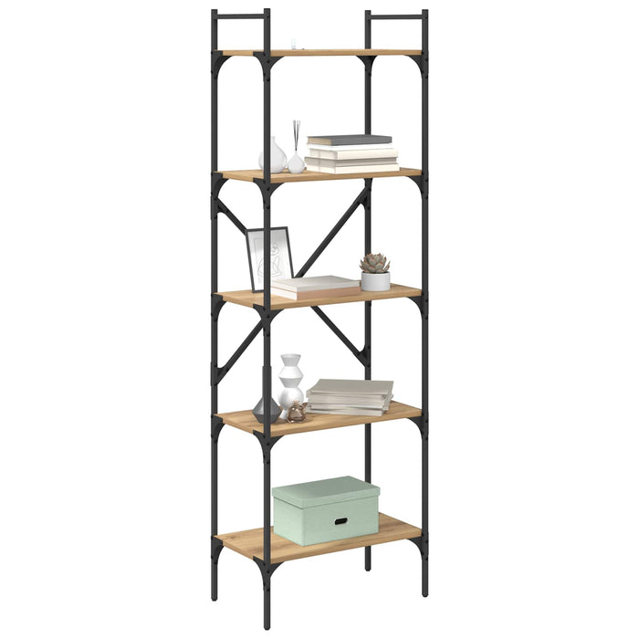 Bibliotecă 5 niveluri 56 x 32 x 174 cm Lemn compozit - WALTI WALTI