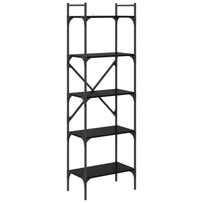 Bibliotecă Stejar Negru 56 x 32 x 174 cm Lemn compozit - WALTI WALTI