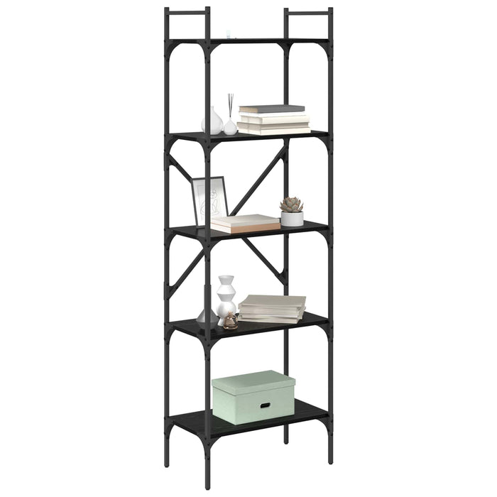 Bibliotecă Stejar Negru 56 x 32 x 174 cm Lemn compozit - WALTI WALTI