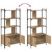 Bibliotecă 6 niveluri 76,5 x 30 x 154,5 cm Lemn compozit - WALTI WALTI