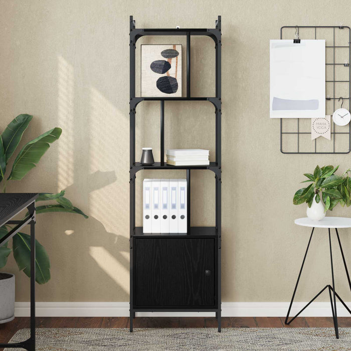 Bibliotecă Stejar Negru 44,5 x 30 x 154,5 cm Lemn compozit - WALTI WALTI