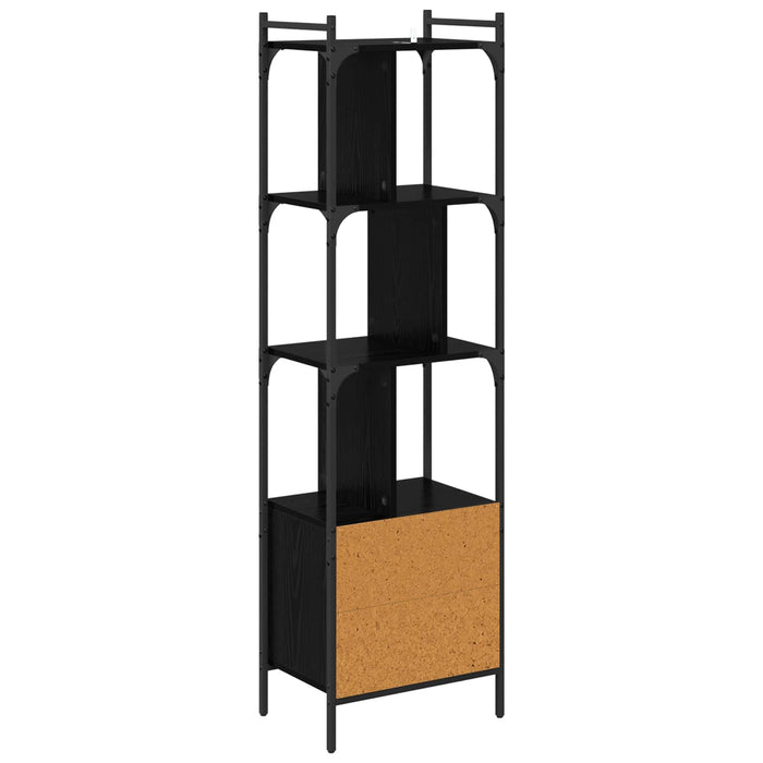 Bibliotecă Stejar Negru 44,5 x 30 x 154,5 cm Lemn compozit - WALTI WALTI