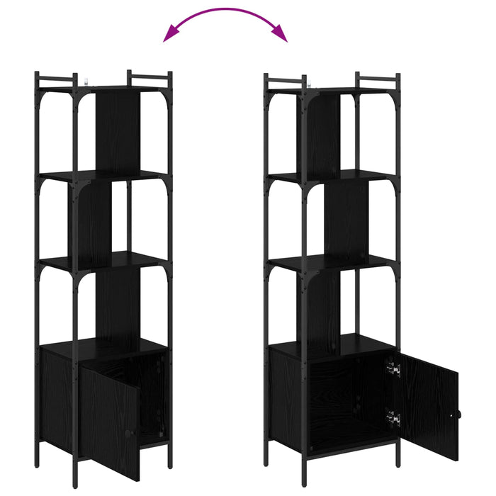 Bibliotecă Stejar Negru 44,5 x 30 x 154,5 cm Lemn compozit - WALTI WALTI