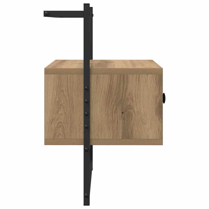 Dulap de noapte Stejar Artizanal 35 x 30 x 51 cm Lemn compozit - WALTI WALTI