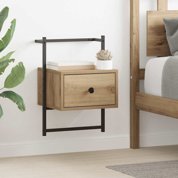Dulap de noapte 2 pcs Stejar Artizanal 35 x 30 x 51 cm - WALTI WALTI