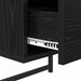 Dulap de noapte Stejar Negru 35 x 30 x 51 cm Lemn compozit - WALTI WALTI