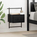 Dulap de noapte Stejar Negru 35 x 30 x 51 cm Lemn compozit - WALTI WALTI
