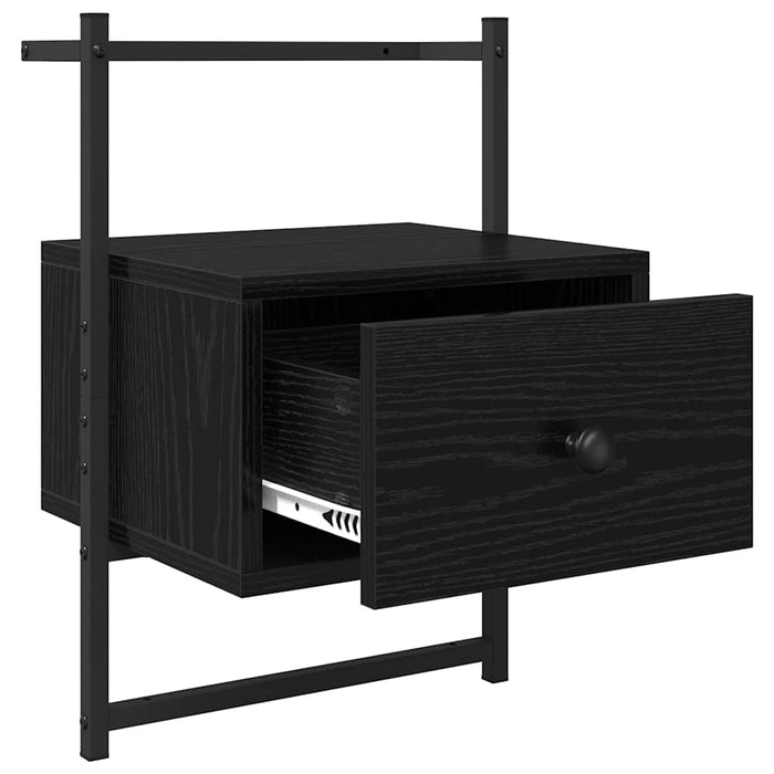 Dulap de noapte Stejar Negru 35 x 30 x 51 cm Lemn compozit - WALTI WALTI