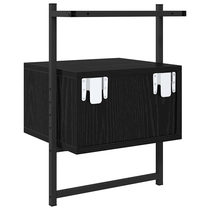 Dulap de noapte Stejar Negru 35 x 30 x 51 cm Lemn compozit - WALTI WALTI