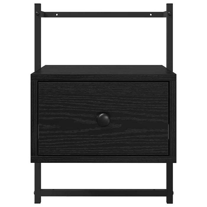 Dulap de noapte Stejar Negru 35 x 30 x 51 cm Lemn compozit - WALTI WALTI