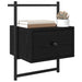 Dulap de noapte Stejar Negru 35 x 30 x 51 cm Lemn compozit - WALTI WALTI