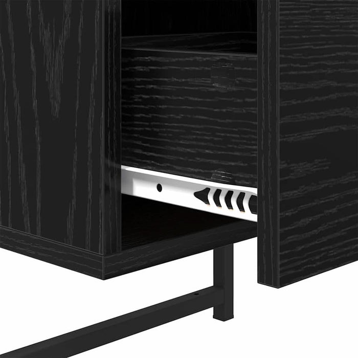 Dulap de noapte cu sertar 2 pcs Stejar Negru 35 x 30 x 51 cm - WALTI WALTI