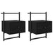Dulap de noapte cu sertar 2 pcs Stejar Negru 35 x 30 x 51 cm - WALTI WALTI