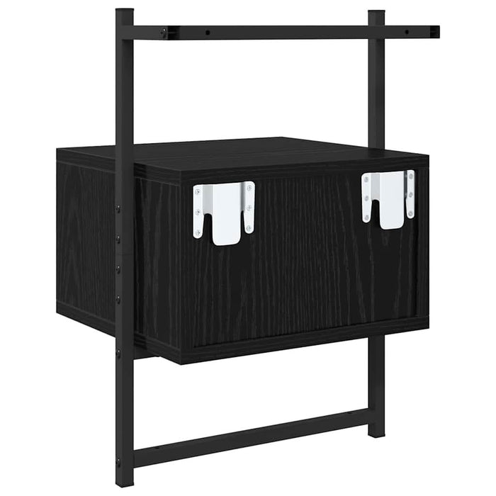 Dulap de noapte cu sertar 2 pcs Stejar Negru 35 x 30 x 51 cm - WALTI WALTI