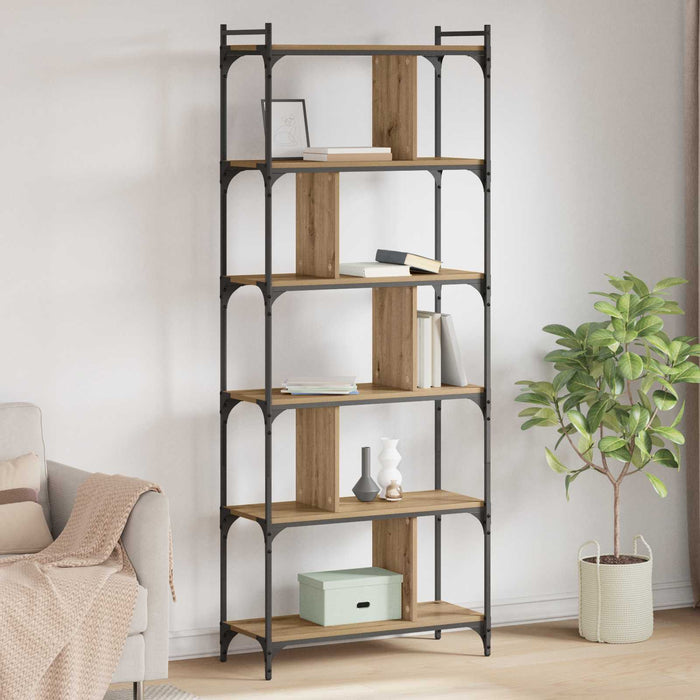 Bibliotecă 5 niveluri 76 x 32 x 192 cm Lemn compozit - WALTI WALTI