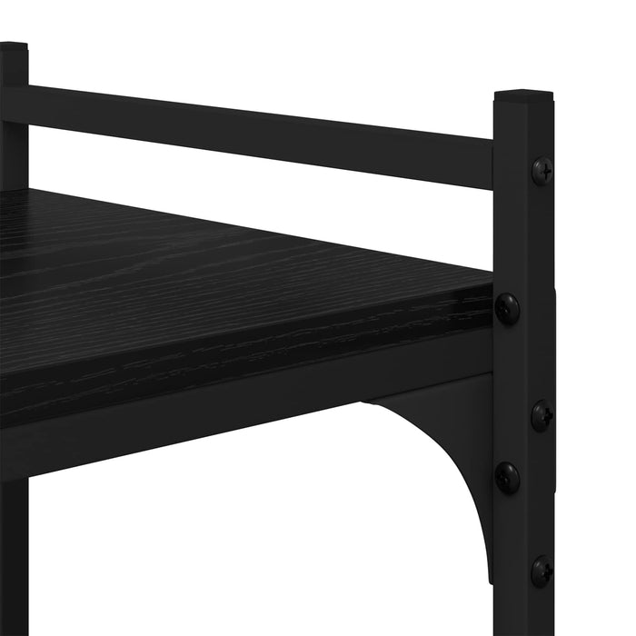 Bibliotecă Stejar negru 76 x 32 x 192 cm Lemn compozit - WALTI WALTI