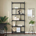 Bibliotecă Stejar negru 76 x 32 x 192 cm Lemn compozit - WALTI WALTI